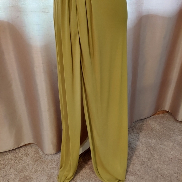 NWT! Elegant Olive Green Strapless Evening Gown. Wedding. Prom. Special Size S - Picture 6 of 13